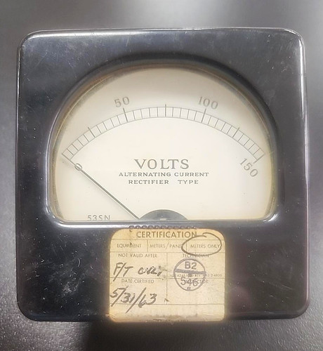 Vintage 1960s voltmeter - 1960s, ac